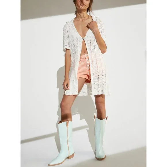 🎉LAST CHANCE🎉 NWT Free People Soda Pop Cardi / Evening Cream - Picture 5 of 6